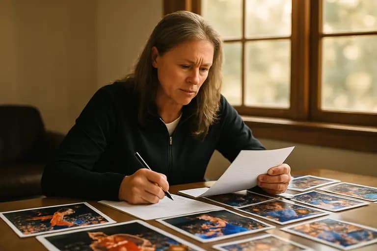 Florida women’s basketball coach speaks to players during a practice break