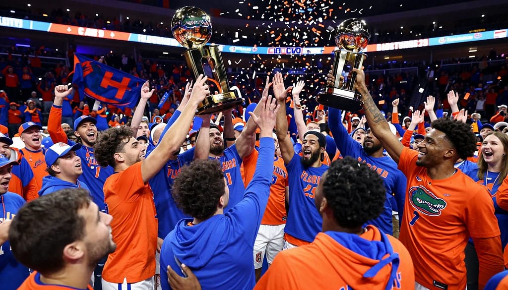 Back to back national titles celebration