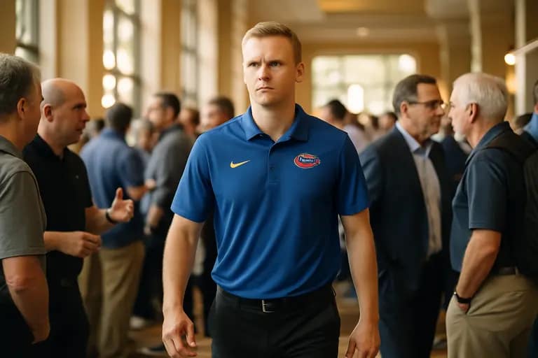 Florida players run a half-court set during an intense practice session