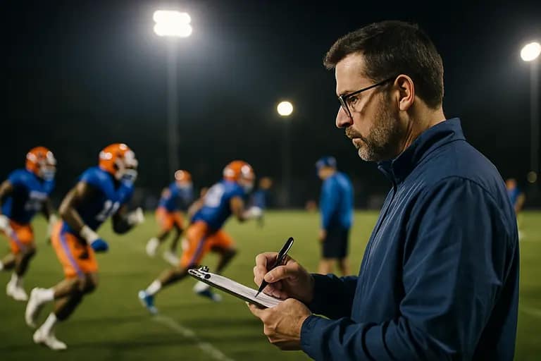 Quarterbacks and receivers move through a fast-paced practice sequence